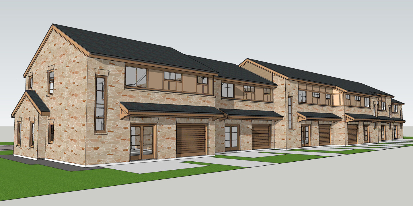 3D rendering Sketchup designs for residential construction setups