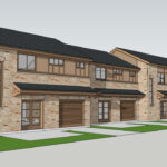 3D rendering Sketchup designs for residential construction setups