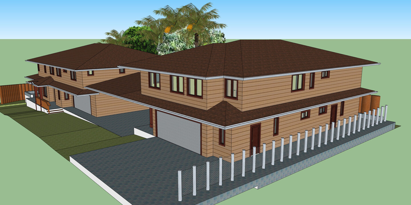 sketchup model of a house